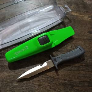 มีด มีดดำน้ำ มีดใบตาย Saekodive Knife with Plastic sheath S3007 Stainless steel SCUBA DIVING SCUBASERVIZwithLOVE Tec40store ไรท์สาระกับครูแว่น