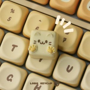 MEOW Artisan Keycap LEBO Originate Resin Custom Cute Kitty Theme Personalized Keyboard Cap for Mechanical Keyboard Accessories