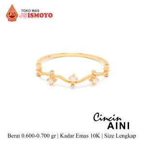 Cincin Emas Asli 10 Karat Aini J5 Ismoyo