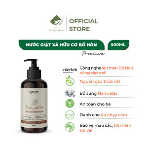 Nước Giặt Xả Hữu Cơ Bồ Hòn ECOCARE Kết Hợp Tinh Dầu Hoa Nhài 500ml Giặt Xả An Toàn Với Mọi Loại Vải