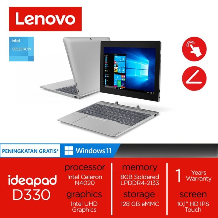 Lenovo Ideapad D330-10IGL 0MID N4020 ram 8GB 128GB 10\