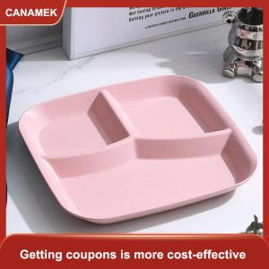 【CANAMEK】 Thực phẩm salad trái cây chia Tấm ba lưới phía Tây ngăn tấm chế độ ăn uống bữa ăn tấm thực phẩm khay thực phẩm nhà bếp đồ ăn