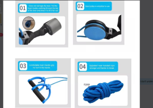 The upper body exercise ring is clamped in the door and the home fitness equipment can be used Smarthouse