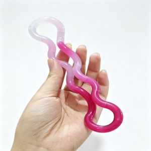 MIRELAE Color Changing Fidget Toy Crystal Clear Heat-Activated Twist Rope Durable Twistable Vent Toy For Kids
