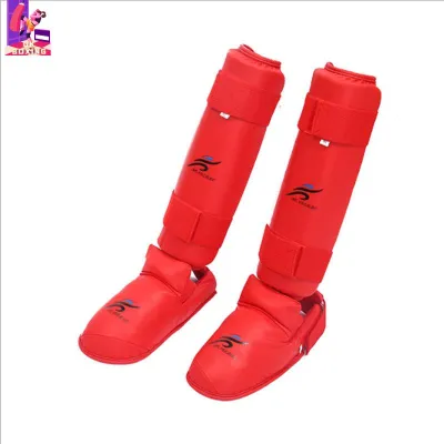 【Deal】 Karate Sparring Gear Set Leg H Protector Shin Guard Palm Boxing Gloves So Shoes MMA Training Adu