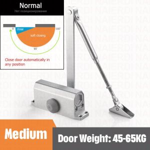 Automatic Hydraulic Door Closing Equipment Buffer Door Closer with Adjustable Speed Mute Soft Closing Door Hardware