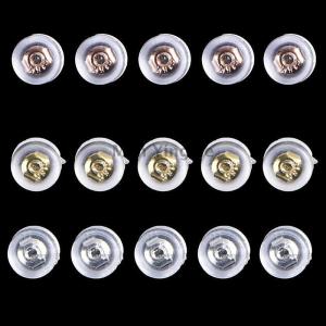 [COD] Man YingLie 10Pcs Soft Clear Earnuts Earrings Backs Plugs Stoppers Findings Useful Jewelry