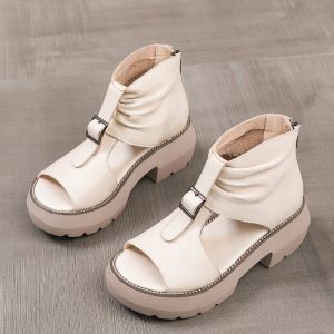 GiiMall【5cm Thick】Female Thick-Soled High-Heeled Sandals For Women On Sale