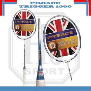 Raket Original Badminton Pro Ace Trigger 1000 Bonus Komplit