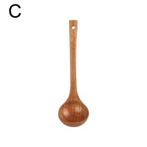 LINSBAYWU  Fashion Salad Shovel Household Kitchenware Home Kitchen  Bamboo Spatulas Wood Utensils Cooking Wooden Spoons