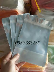 [500gr/size] - túi zipper 1 mặt bạc 1 mặt trong/đựng bánh/mứt/bột/đậu/hạt