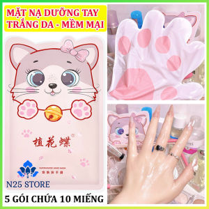 [10 MIẾNG] COMBO 5 Gói Chứa 10 Miếng Mặt Nạ Tay Niacinamide Hand Mask Hình Mèo Dễ Thương - Giúp Dưỡng Trắng Da Tay Chống Lão Hóa Dưỡng Ẩm Phục Hồi Da Hư Tổn Cải Thiện Da Thô Ráp Và Sạm Màu