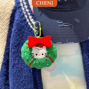 [COD] CHENJ พวงกุญแจตุ๊กตาซานตาคลอสรูปตัวการ์ตูนน่ารักสำหรับตกแต่งจี้