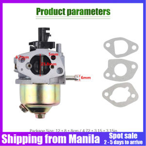 🔥24 hours delivery + original✅Motor Mower Carburetor Carb Fit for Honda GX120 GX160 GX168 GX200 5.5HP 6.5HP + Fuel Pipe Gasket Engine Generator Carburator