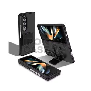 Telescopic Bracket Kick Stand Case For Samsung Galaxy Z Fold 4 / Z Fold 5 / Z Fold 6 Lens Protector Standing Case Full Cover Hardcase IP-208