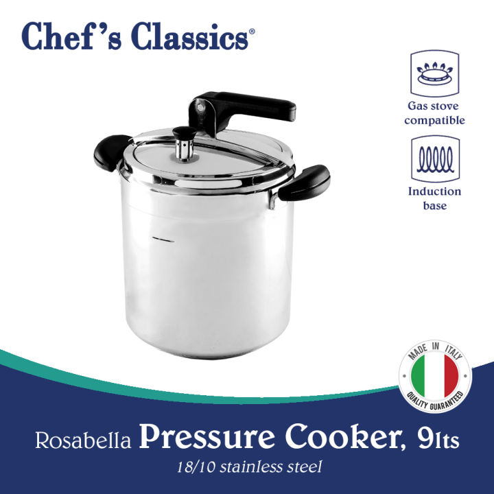 Chef's Classics Rosabella Stainless Steel Pressure Cooker, 9lts | Lazada PH