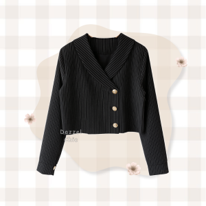 Zavora Outfit Casual Taju Blazer 3in1 Set Korean Style ( Bella Square + Blazer + Celana Cutbray ) Setelan Remaja Kekinian Simple - SET AB484