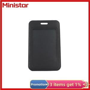 Ministar Stylish Simple Document Card Holder For Women Men High Quality Retractable Sliding Cover Card Holder Bus Card ID Card Holder