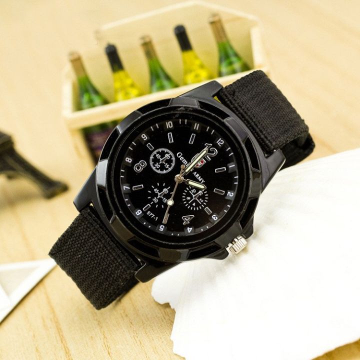 Đồng hồ thời trang nam nữ Gemius Ermy GE01 quân đội dây dù siêu