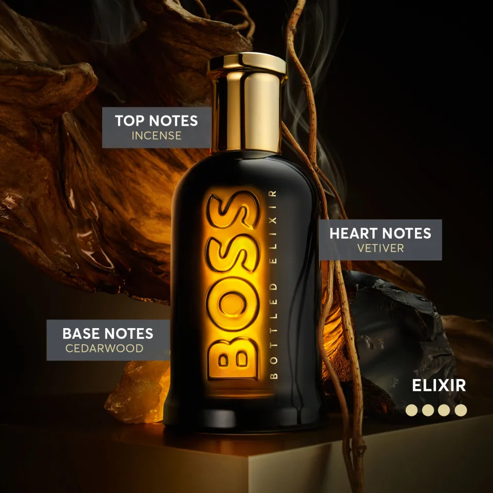 BOSS Bottled Elixir Parfum for Men 50ml | 100ml - Incense, Vetiver