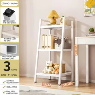 Kệ Sách Đa Năng Thang 3/4/5 TầngKệ trang trí bằng sắt Phong Cách Hiện Đạihù hợp nhiều không gian tiện lợi sắp xếp