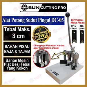 Alat Pelubang Kertas / Pembolong Kertas / Pingul Alat Potong Sudut Siku Kertas / Buku 1 rim - Round Corner Cutter ( Bikin Flash Card Kartu Nama Buku )