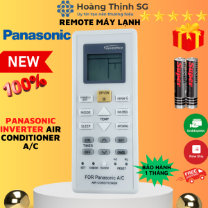 Điều khiển điều hòa Panasonic Inverter AIR CONDITIONER remote máy lạnh panasonic AIR CONDITIONER A/C - Tặng kèm pin