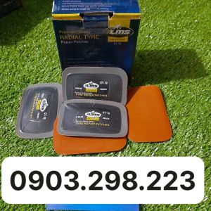 Hộp 25 miếng vá hông lốp bố thẳng chữ nhật Ấn Độ LMS CT10 (55x87mm)