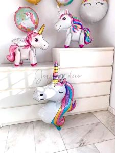 3D Stand Fly Cute Unicorn Foil Balloon Special Creative Happy Birthday Party Celebration Decoration