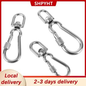 [COD] SHPYHT Local delivery Ship within 24 hours Stainless Steel Swivel Snap Hooks Locking Dog Leash Buckle Quick Release Buckle Carabiner Clips For Dog Walking Camping