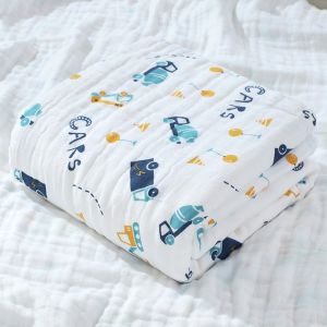[Premium Soft] Baby Bath Towel High Absorbent - Tuala Mandi Bayi - BATH TOWEL BLANKET - Six-Layer Cotton Gauze Quality Premium Towel Wrapper for Newborn Babies Infants and Toddlers - Tuala Selimut Bayi - 纯棉纱布婴儿初生儿宝宝盖毯新生儿纱布巾儿童浴巾
