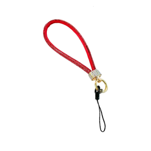 Sparkling Rhinestones Phone Lanyard Short Wristband Secure Carry Solution Business Casual Wrist Strap