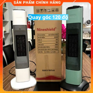 Máy sưởi gốm sưởi ấm phòng ngủ Nineshield KB-6502 công suất 2000W Quạt sưởi đứng Camel Nineshield cap cấp chính hãng