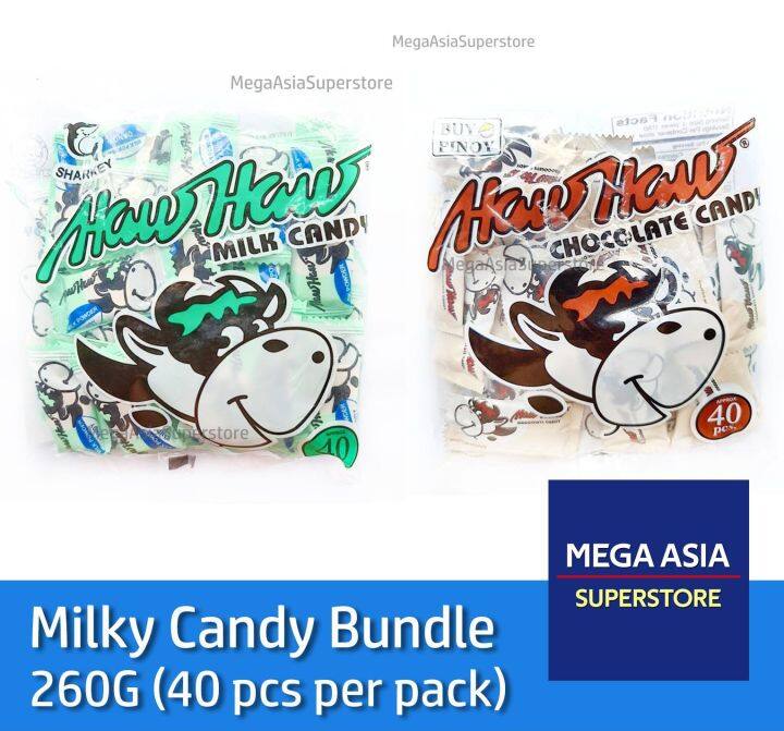 Mega Asia Milky Candy Bundle 80 pcs (HawHaw Milk Candy 130g +