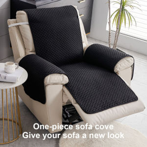 Recliner Chair Cover Waterproof Wear-resistant Elastic Strap One Piece Polyester Sofa Protector