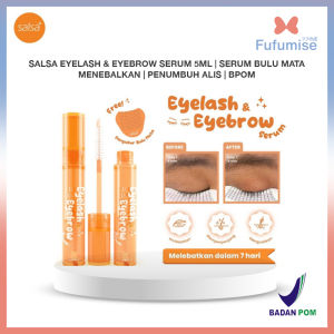 SALSA Eyelash & Eyebrow Serum 5ml | Serum Bulu Mata | Menebalkan | Penumbuh Memanjangkan Alis & Bulu Mata