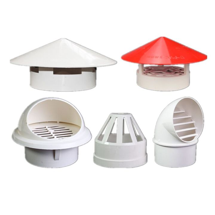 PVC Roof Air Vent Grille Round Ducting Ventilation Cover Weather Proof ...