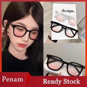 [PAM] Kính mát thời trang cho phụ nữ khung màu đen bột Blusher kính trang điểm miễn phí tự làm đẹp vuông khung lớn