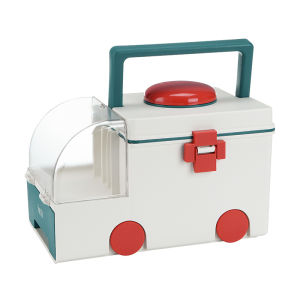 Medicine Box First Aid Storage Box 2 Layers Large Capacity Medical Box Portable Home Medical Box
