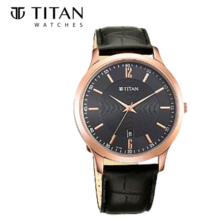 Titan Karishma Black Stainless Steel Watch for Men TTN1825WL03