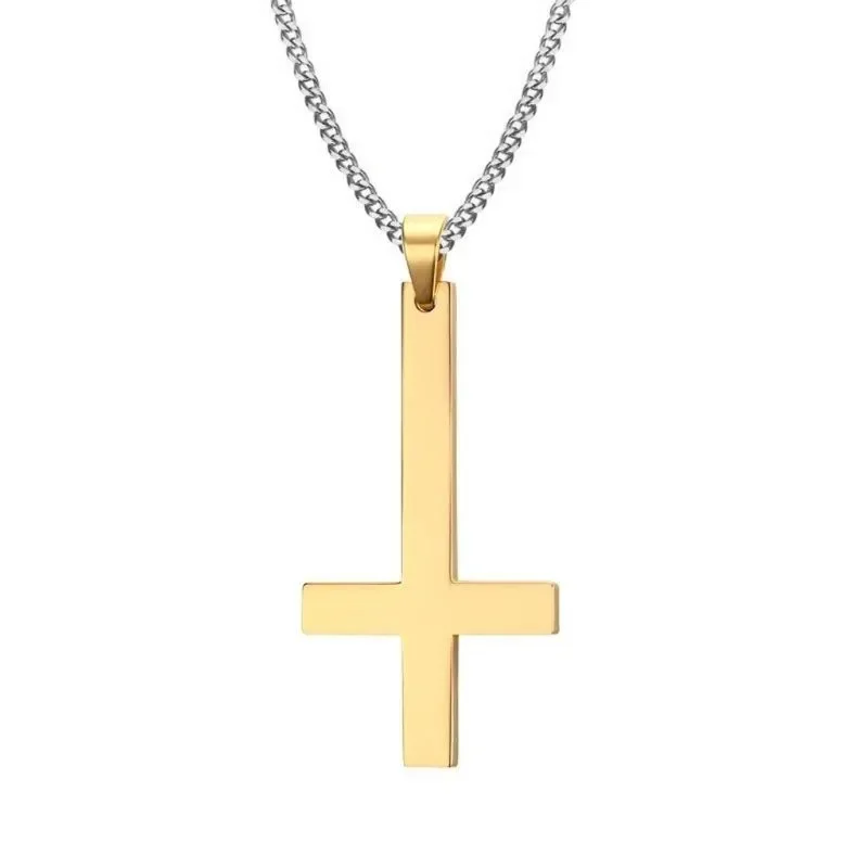 Inverted cross clearance necklace