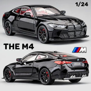 1:24 Scale BMW M4 Alloy Car Model Diecast Car Sound Light Car Lovers Collection Kids Birthday Gift Metal Boys Toys