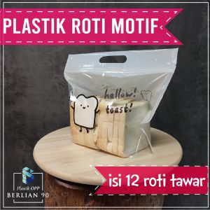 Plastik Roti Ziplock 32 x 27 cm Plastik Roti 32x27 cm Motif Bread Bag Kemasan Roti Tawar