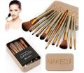 Bộ cọ trang điểm 12 món, cọ trang điểm nội địa trung màu hồng makeup cá nhân chuyên nghiệp. 