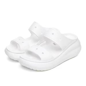 New Summer Cro Puff Double Strap Sandals For Women EVA Thick Platform Sole Height-Increasing And Thickened Beach Sandals For Women