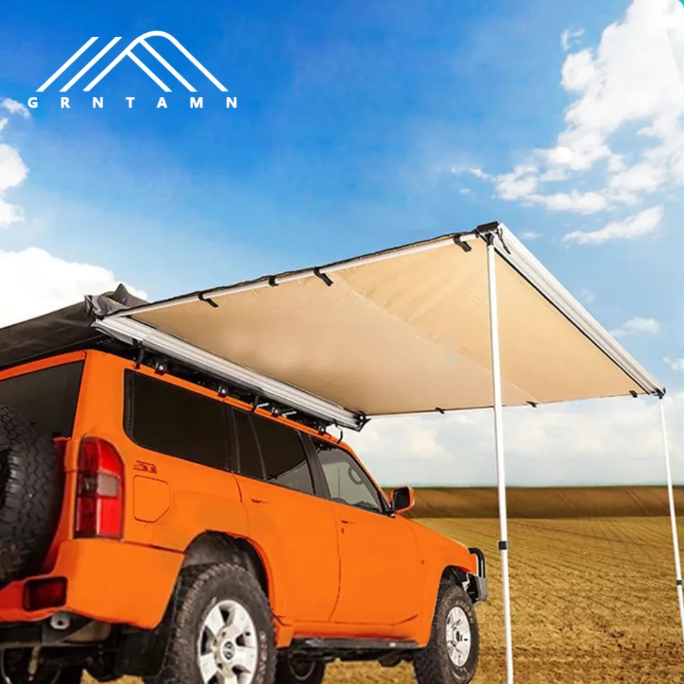 BECKY FAST Car Tent 2 2m Toldo 4WD Car Roof Tent Awning Roof Up 420D Awning Sun Shade Side Tent