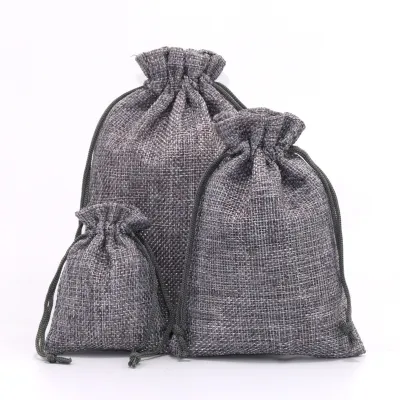 🇲🇾 Christmas Drawstring Jewelry Bag Wedding Birthday Party Baby Shower Supplies linen Pendulum Uncang Emas Gift Bag