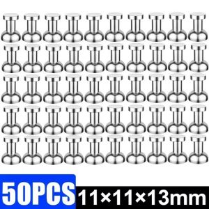 50Pcs Magnetic Pushpins Hook Strong Magnet Push Pins Suction Cup for Refrigerator Whiteboard Kitchen Office Organizer Hooks