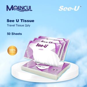 1 Pack Tisu Facial Travel See U 50 Sheets | Tisu Wajah | Tisu Serba Guna | Moencul