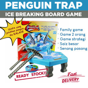 Penguin Trap Mainan Penguin Toys Family Board Game Kid Puzzle READY STOCK Table Games Permainan Keluarga Mainan Murah